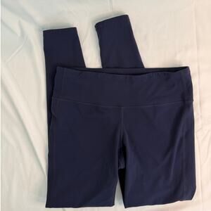 Athleta Navy Full Length Leggings Running Yoga Size MEDIUM